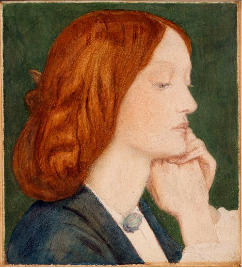 Dante Gabriel Rossetti, Elizabeth Siddal, 1854, Delaware Museum of Art, Wilmington, DE
